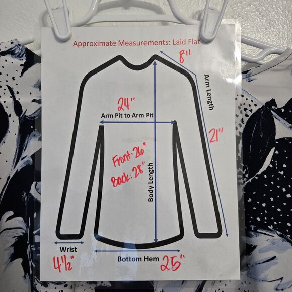 Chico's Floral Knit Woven Tunic Top Size 3 - Picture 11 of 11